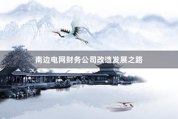 南边电网财务公司改造发展之路